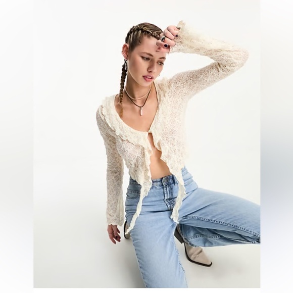 Elegant Cream Swim Coverup - Picture 6 of 6